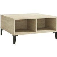 vidaXL Coffee Table Sonoma Oak 60x60x30 cm Engineered Wood, Brown
