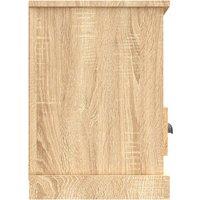 Vidaxl Tv Cabinet Sonoma Oak 100X35X50 Cm Engineered Wood, Brown