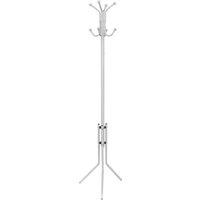 vidaXL Metal White Coat Stand, White