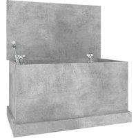 vidaXL Storage Box Concrete Grey 70x40x38 cm Engineered Wood, Grey