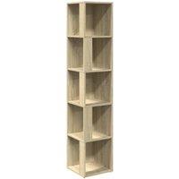 vidaXL Corner Cabinet Sonoma Oak 33x33x164.5 cm Engineered Wood, Brown