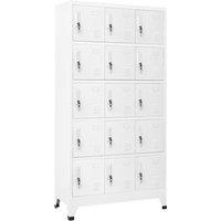 vidaXL Locker Cabinet Light Grey 90x40x180 cm Steel, Grey