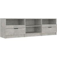 vidaXL Tv Cabinet Concrete Grey 150x33.5x45 cm Engineered Wood, Grey