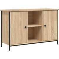 vidaXL Tv Cabinet Sonoma Oak 100x35x65 cm Engineered Wood, Brown