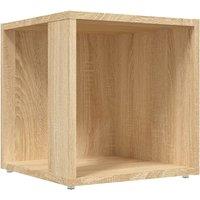 vidaXL Side Table Sonoma Oak 33x33x34.5 cm Engineered Wood, Brown