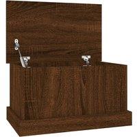 vidaXL Storage Box Brown Oak 50x30x28 cm Engineered Wood, Brown