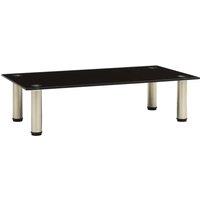 vidaXL Tv Stand Black 60x35x17 cm Tempered Glass, Black