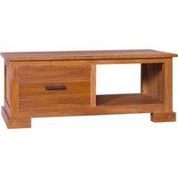 vidaXL Tv Cabinet 90x50x37 cm Solid Teak Wood, Brown
