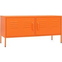 vidaXL Tv Cabinet Orange 105x35x50 cm Steel, Orange