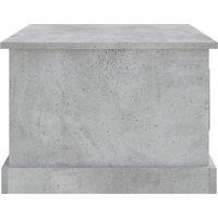 vidaXL Coffee Table Concrete Grey 50x50x35 cm Engineered Wood, Grey