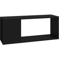 vidaXL Tv Cabinet Black 80x24x32 cm Engineered Wood, Black