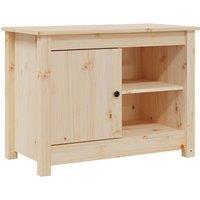 vidaXL Tv Cabinet 70x36.5x52 cm Solid Wood Pine, Brown