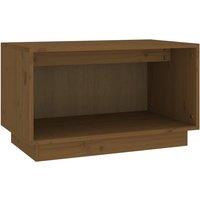 vidaXL Tv Cabinet Honey Brown 60x35x35 cm Solid Wood Pine, Brown