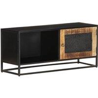 vidaXL Tv Cabinet 90x30x40 cm Rough Mango Wood, Brown