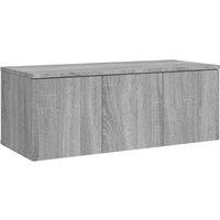 vidaXL Tv Cabinet Grey Sonoma 80x34x30 cm Engineered Wood, Grey