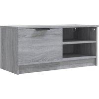 vidaXL Tv Cabinet Grey Sonoma 80x35x36.5 cm Engineered Wood, Grey