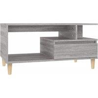 vidaXL Coffee Table Grey Sonoma 90x49x45 cm Engineered Wood, Grey