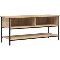 vidaXL Tv Cabinet Sonoma Oak 100x35x45 cm Engineered Wood, Brown
