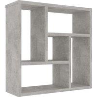 vidaXL Wall Shelf Concrete Grey 45.1x16x45.1 cm Engineered Wood, Grey