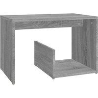 vidaXL Side Table Grey Sonoma 59x36x38 cm Engineered Wood, Grey