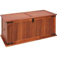 vidaXL Storage Chest 79x34x32 cm Solid Acacia Wood, Brown