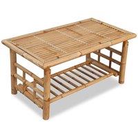 vidaXL Coffee Table Bamboo 90x50x45 cm, Brown