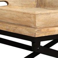 vidaXL Coffee Table Solid Mango Wood 110x55x42 cm, Brown
