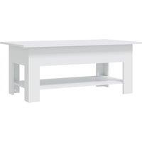 vidaXL Coffee Table White 102x55x42 cm Engineered Wood, White