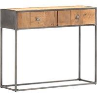 vidaXL Console Table 90x30x75 cm Solid Reclaimed Wood, Brown
