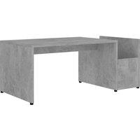 vidaXL Coffee Table Concrete Grey 90x45x35 cm Engineered Wood, Grey