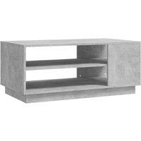 vidaXL Coffee Table Concrete Grey 102x55x43 cm Engineered Wood, Grey