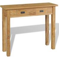 vidaXL Console Table Solid Teak 90x30x80 cm, Brown