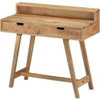 vidaXL Desk 100x45x90 cm Solid Rough Mango Wood, Brown