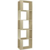 vidaXL Book Cabinet room Divider Sonoma Oak 45x24x159 cm Engineered Wood, Brown
