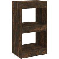 vidaXL Book Cabinet room Divider Smoked Oak 40x30x72 cm, Brown