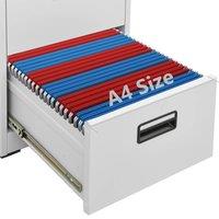 vidaXL Filing Cabinet Light Grey 46x62x72.5 cm Steel, Grey
