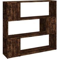 vidaXL Book Cabinet room Divider Smoked Oak 100x24x94 cm, Brown