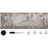 vidaXL Wall Mounted Magnetic Board Glass 60x20 cm, Grey