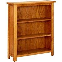 vidaXL 3-tier Bookcase 70x22.5x82 cm Solid Oak Wood, Brown