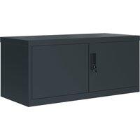 vidaXL File Cabinet Anthracite 90x40x40 cm Steel, Multi