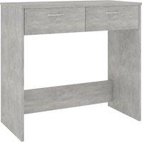 vidaXL Desk Concrete Grey 80x40x75 cm Engineered Wood, Grey