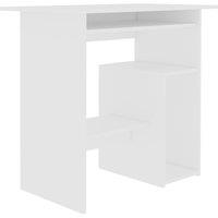 vidaXL Desk White 80x45x74 cm Engineered Wood, White