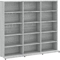 vidaXL Cd Cabinet Grey Sonoma 102x23x89.5 cm Engineered Wood, Grey