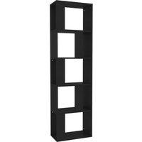 vidaXL Book Cabinet room Divider Black 45x24x159 cm Engineered Wood, Black