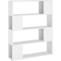 vidaXL Book Cabinet Room Divider White 100x24x124 cm, White