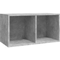 vidaXL Vinyl Storage Box Concrete Grey 71x34x36 cm Engineered Wood, Grey