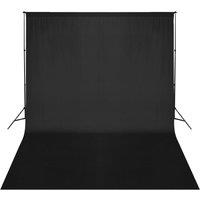 vidaXL Backdrop Support System 500 X 300 cm Black, Black