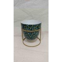 Minster Stylish Living Msl 13Cm Planter On Stand, Multi