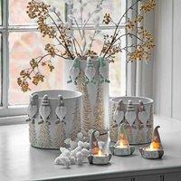 Crossland Grove Gerald Gonk Tealight Holder Grey 75X70X95Mm