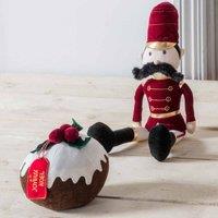 Crossland Grove Pudding Doorstop Brown White